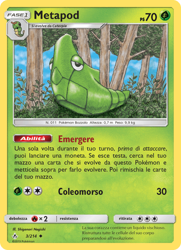 Metapod, carte 3 de Legami Inossidabili