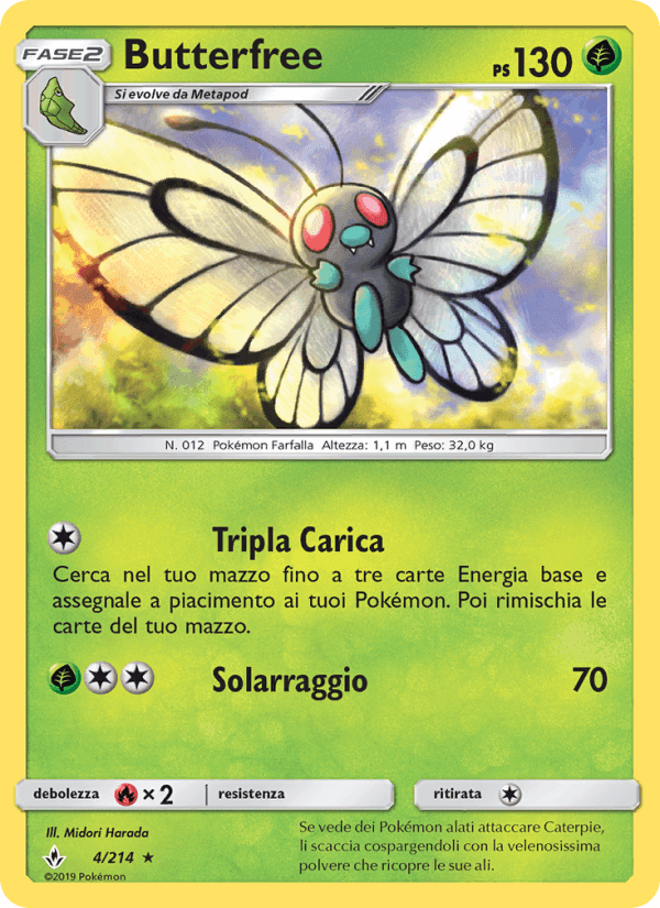 Butterfree, carta 4 di Legami Inossidabili