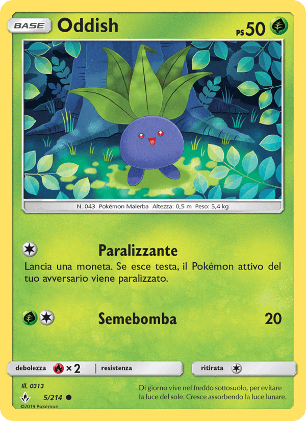 Oddish, carta 5 di Legami Inossidabili