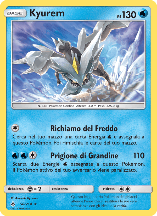 Kyurem, carta 50 di Legami Inossidabili
