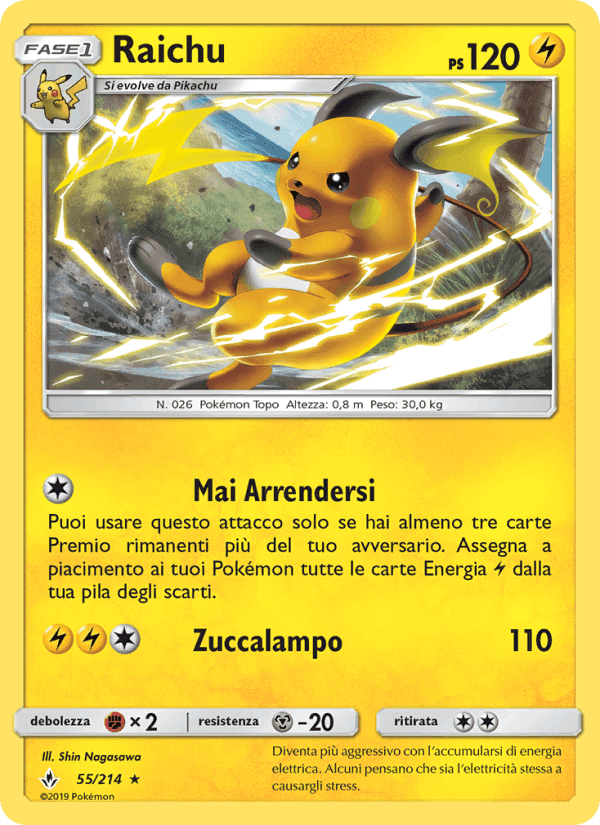 Raichu, carta 55 di Legami Inossidabili