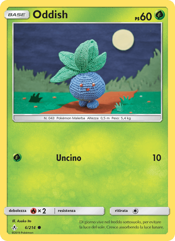 Oddish, carte 6 de Legami Inossidabili