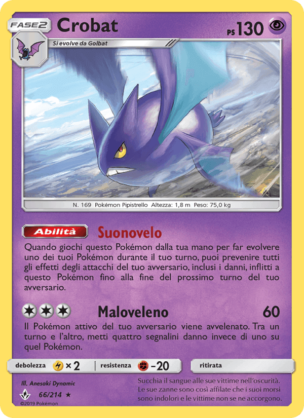 Crobat, carta 66 di Legami Inossidabili