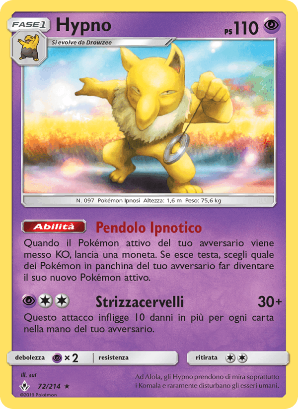 Hypno, carta 72 di Legami Inossidabili
