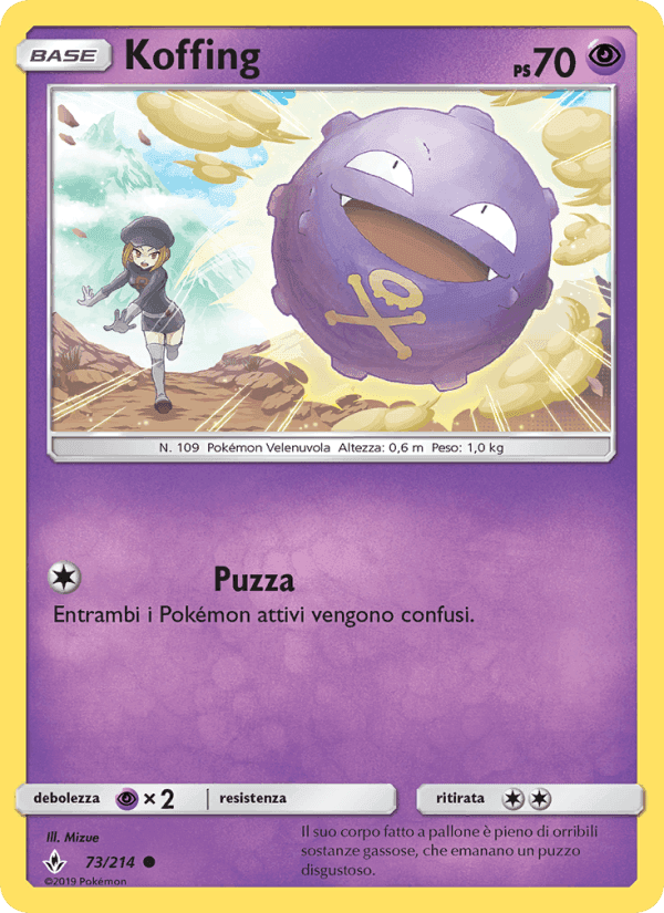 Koffing, carta 73 di Legami Inossidabili