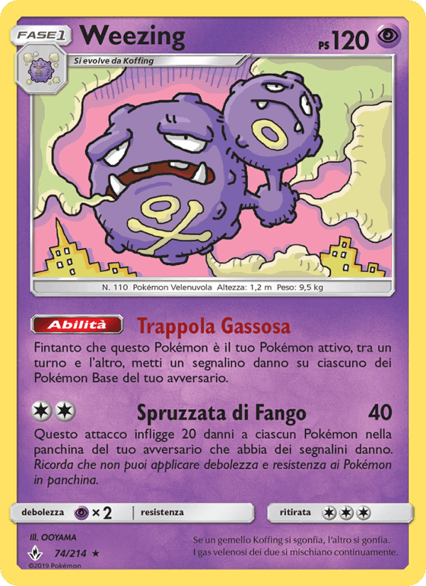 Weezing, carta 74 di Legami Inossidabili