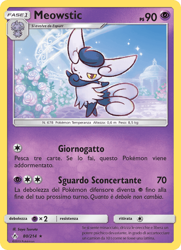 Meowstic, card 80 from Legami Inossidabili
