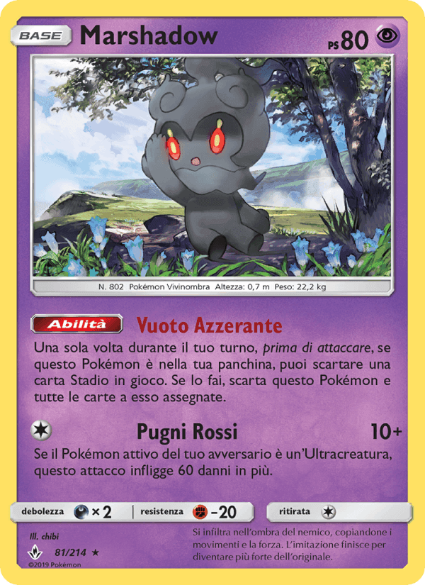 Marshadow, carta 81 di Legami Inossidabili