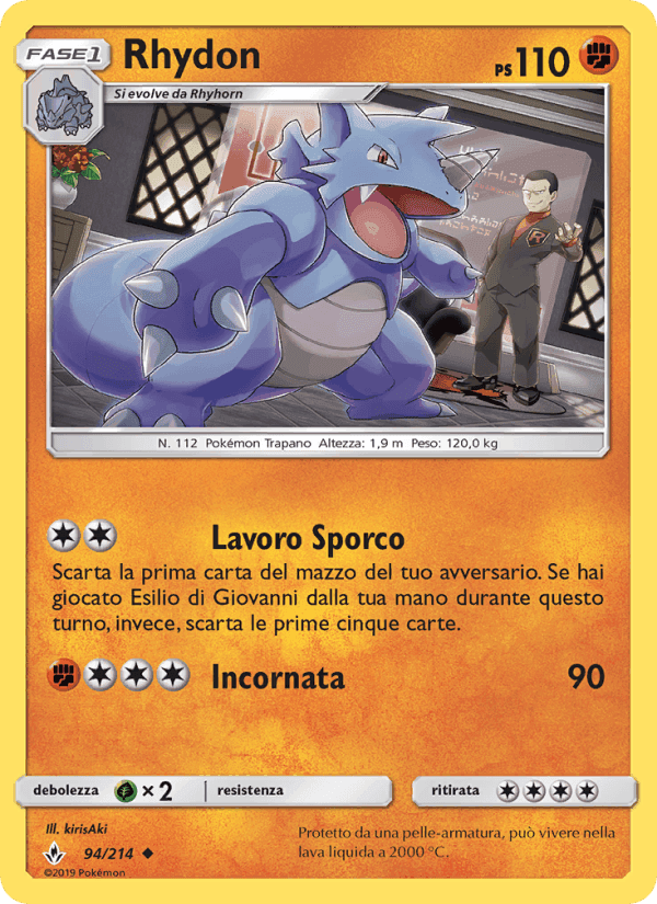 Rhydon, carta 94 di Legami Inossidabili