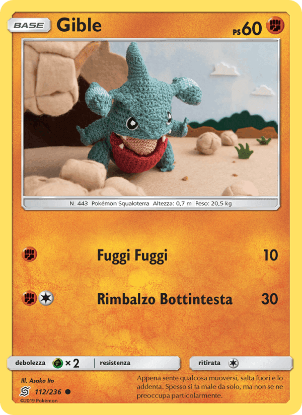 Gible, card 112 from Sintonia Mentale