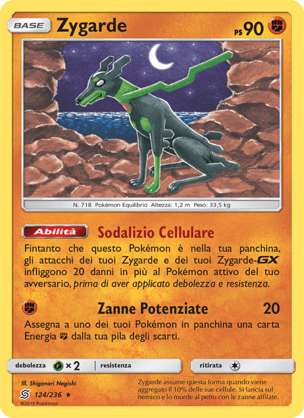 Zygarde, carta 124 di Sintonia Mentale