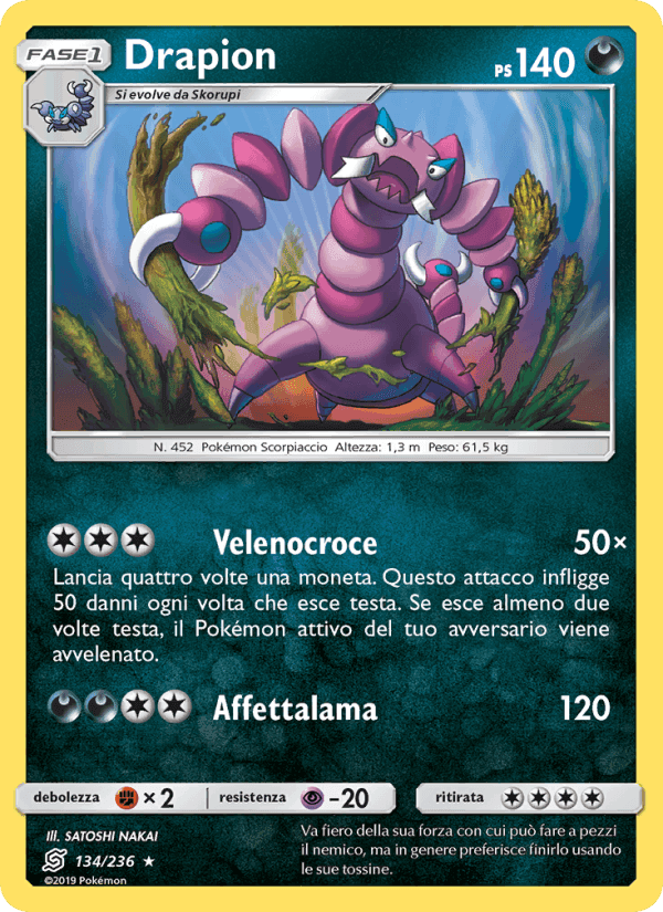 Drapion, carta 134 di Sintonia Mentale