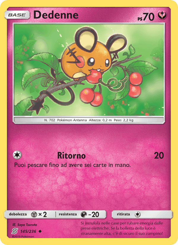 Dedenne, card 145 from Sintonia Mentale