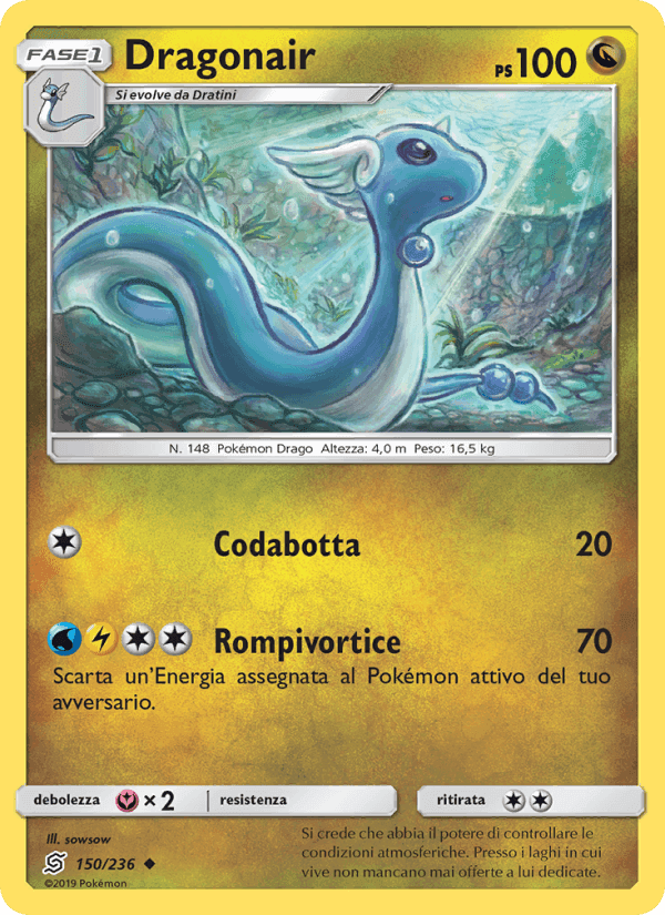 Dragonair, carta 150 di Sintonia Mentale