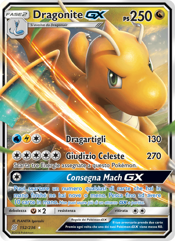 Dragonite GX, carta 152 di Sintonia Mentale