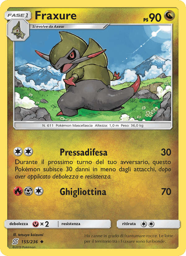 Fraxure, card 155 from Sintonia Mentale