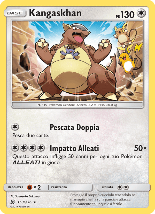 Kangaskhan, carta 163 di Sintonia Mentale