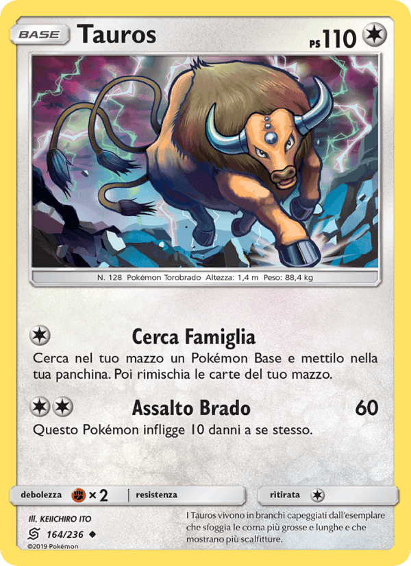 Tauros, card 164 from Sintonia Mentale