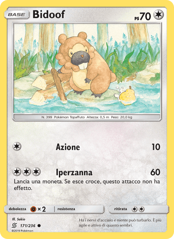 Bidoof, carta 171 di Sintonia Mentale