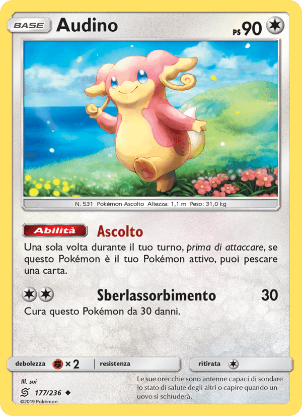 Audino, carta 177 di Sintonia Mentale