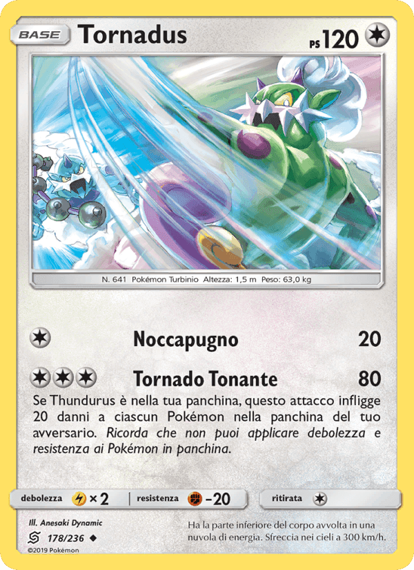 Tornadus, card 178 from Sintonia Mentale