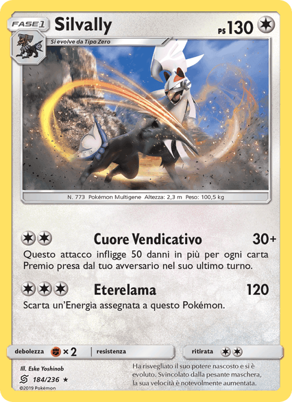 Silvally, carta 184 di Sintonia Mentale