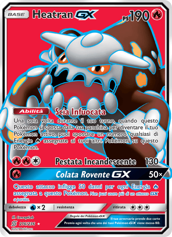 Heatran GX, card 216 from Sintonia Mentale