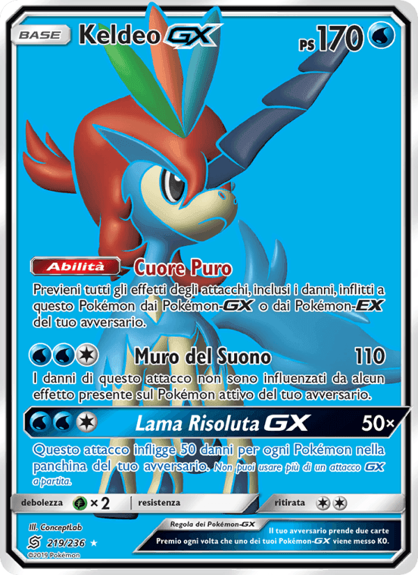 Keldeo GX, carte 219 de Sintonia Mentale
