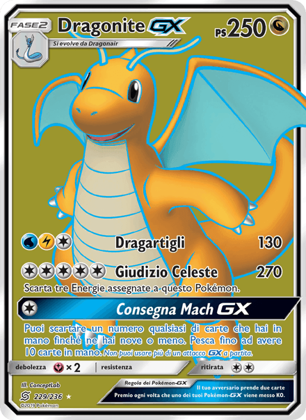 Dragonite GX, carte 229 de Sintonia Mentale