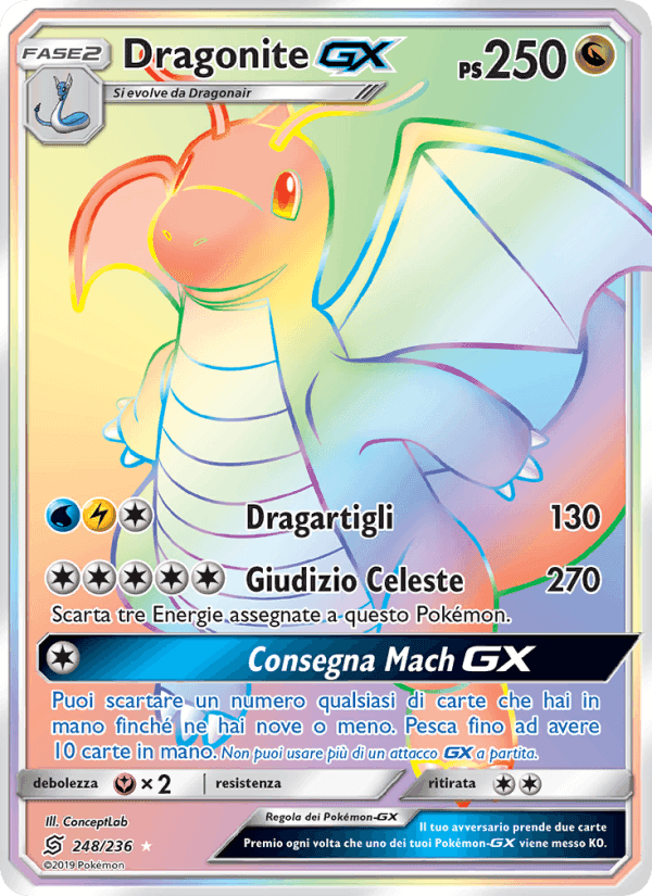 Dragonite GX, carta 248 di Sintonia Mentale