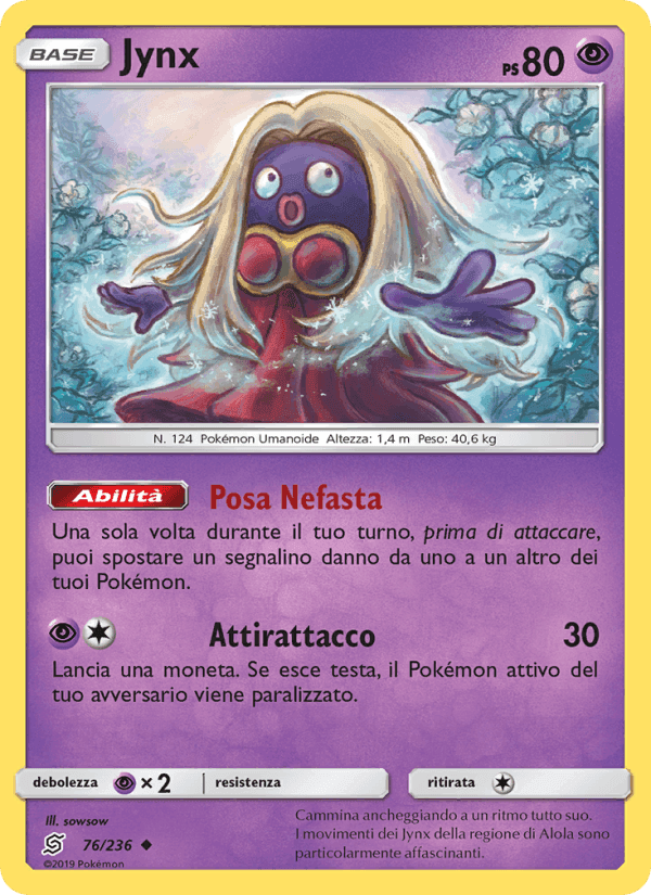 Jynx, card 76 from Sintonia Mentale