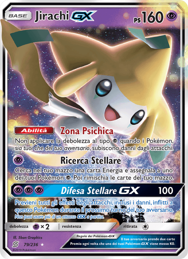 Jirachi GX, carta 79 di Sintonia Mentale