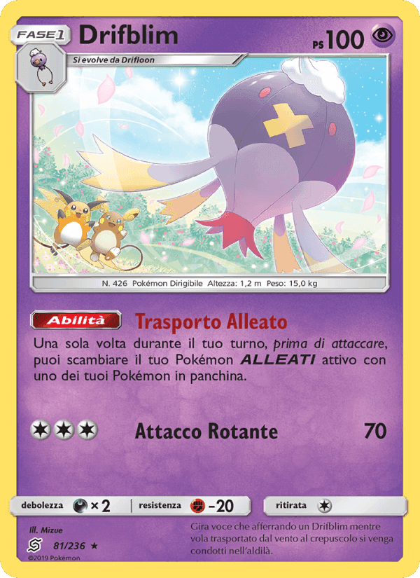 Drifblim, carta 81 di Sintonia Mentale
