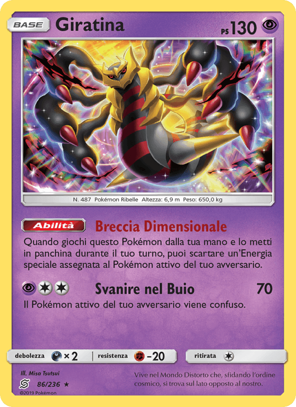 Giratina, carta 86 di Sintonia Mentale