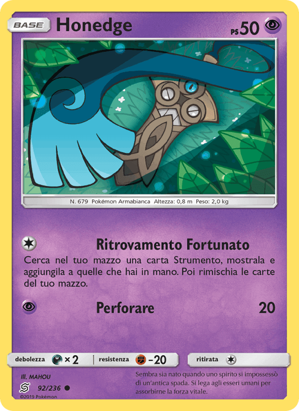 Honedge, carta 92 di Sintonia Mentale