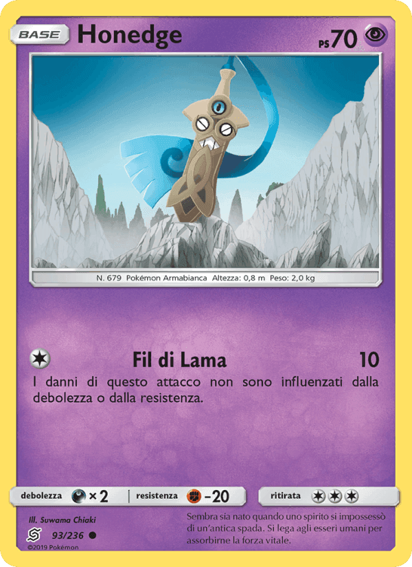 Honedge, carta 93 di Sintonia Mentale