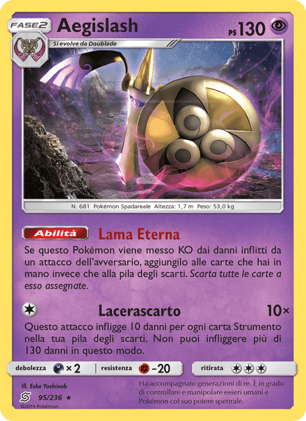 Sintonia Mentale の 95 番、Aegislash
