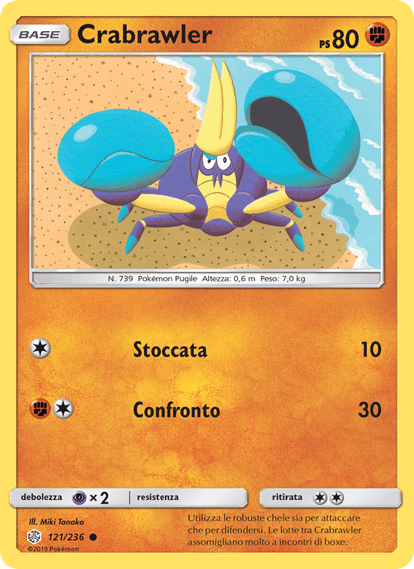 Crabrawler, card 121 from Eclissi Cosmica