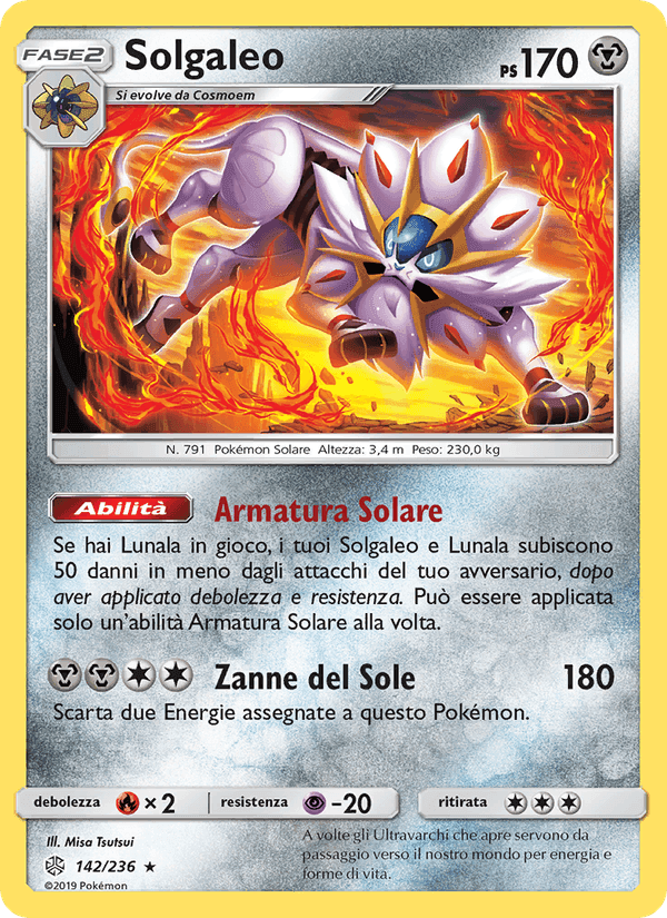 Solgaleo, carta 142 di Eclissi Cosmica