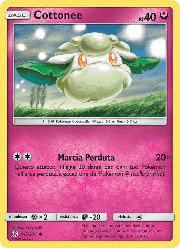 Cottonee, card 147 from Eclissi Cosmica