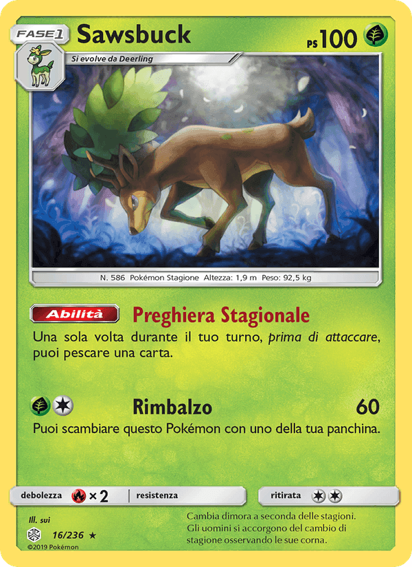 Sawsbuck, carta 16 de Eclissi Cosmica