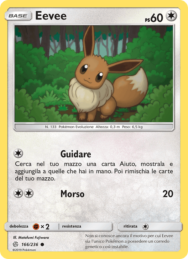 Eevee, carta 166 di Eclissi Cosmica