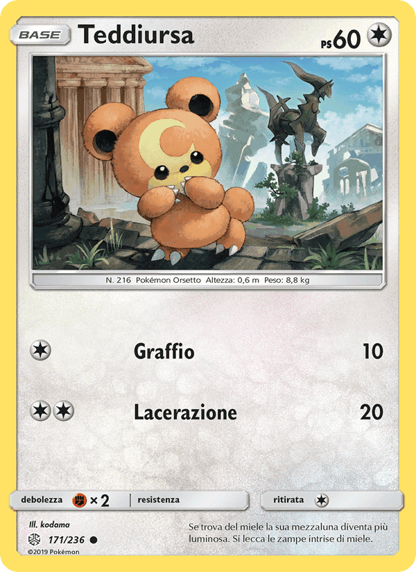 Teddiursa, card 171 from Eclissi Cosmica