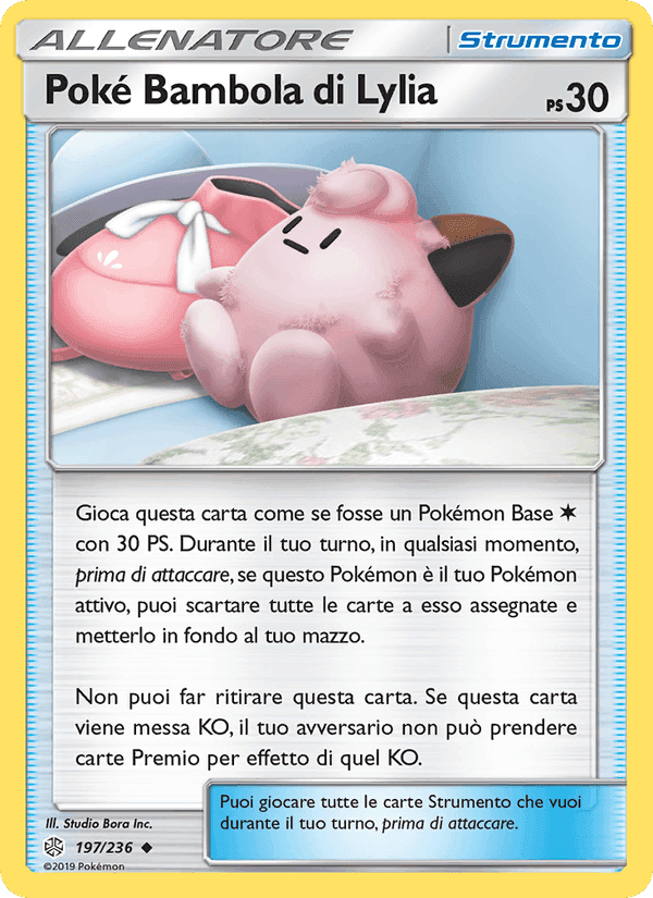Poké Bambola di Lylia, carta 197 di Eclissi Cosmica