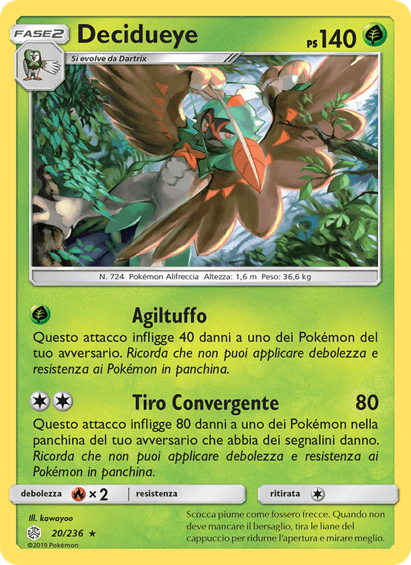 Decidueye, carte 20 de Eclissi Cosmica
