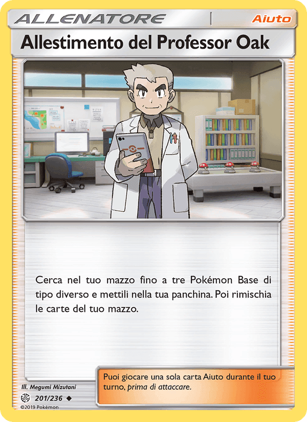 Allestimento del Professor Oak, carta 201 di Eclissi Cosmica