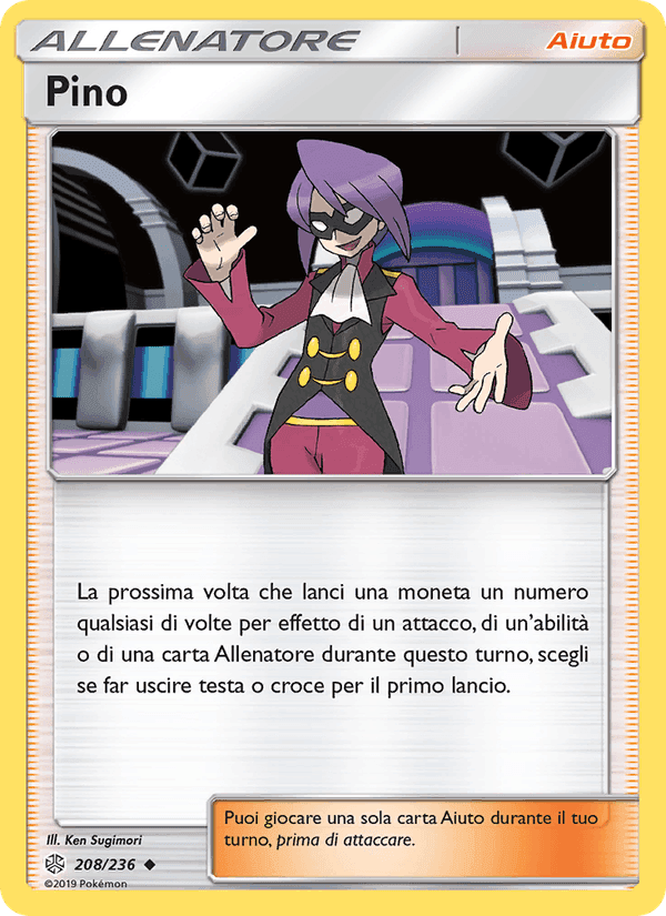 Pino, carta 208 di Eclissi Cosmica