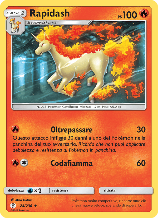 Rapidash, carte 24 de Eclissi Cosmica