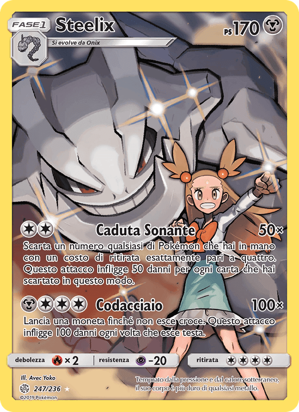 Steelix, carta 247 di Eclissi Cosmica