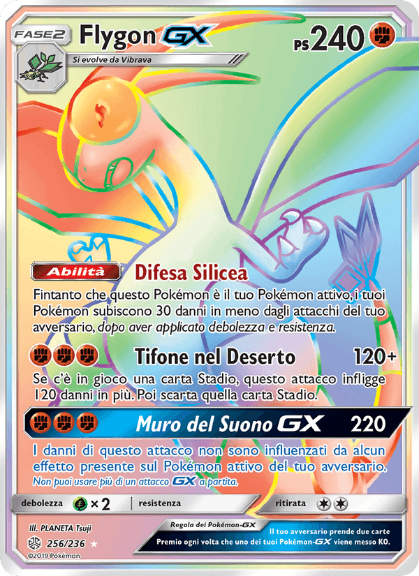 Flygon GX, carta 256 di Eclissi Cosmica